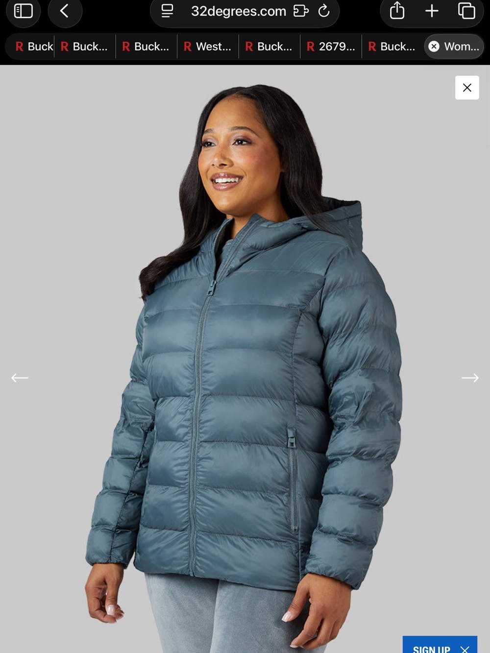 NWT 32 Degrees XXL women’s lightweight hooded jacket